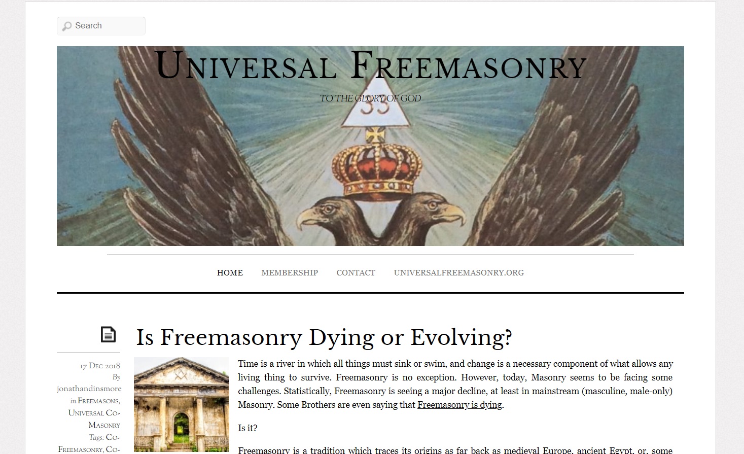 Universal Co-Masonry blog